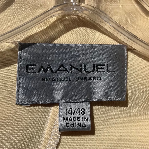 Emanuel Ungaro shaped silk jersey vintage blouse 14/48 - Picture 2 of 4